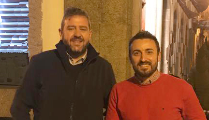 Reunión entre el decano del COITTA y el decano del COETTGA