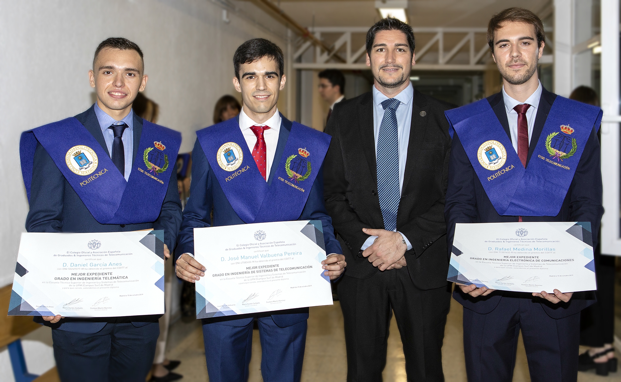 Acto de Entrega de Diplomas del curso 2018-2019 ETSIT