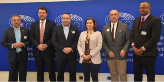 Representantes del COITTCAN se reúnen con eurodiputados para fomentar la ingeniería de las telecomunicaciones