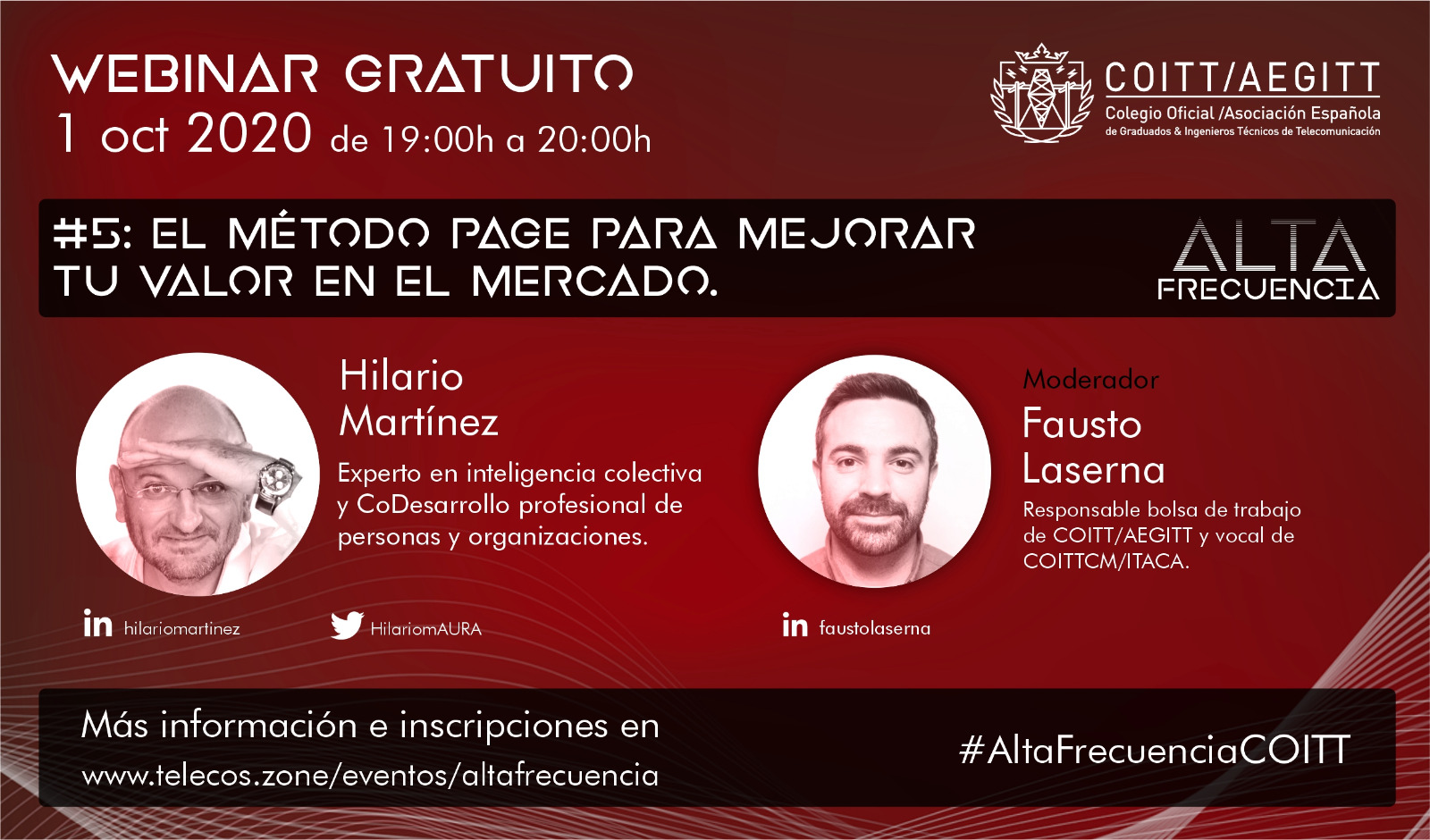 Hilario Martínez, interviene en ¨Alta Frecuencia¨ como experto sobre promoción del valor del profesional en las empresas