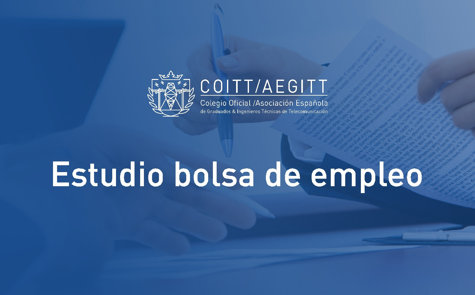 El COITT elabora un estudio para mejorar su bolsa de empleo