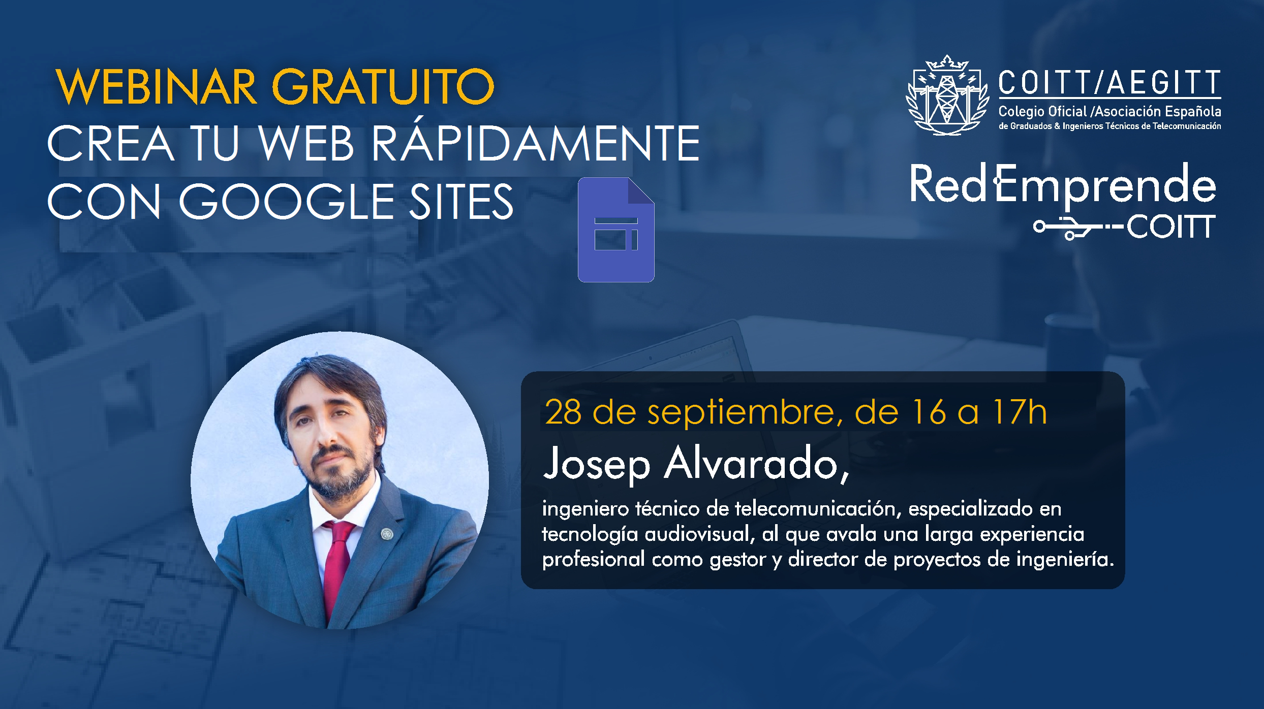 Webinar «CREA TU SITIO WEB RÁPIDAMENTE CON GOOGLE SITES»