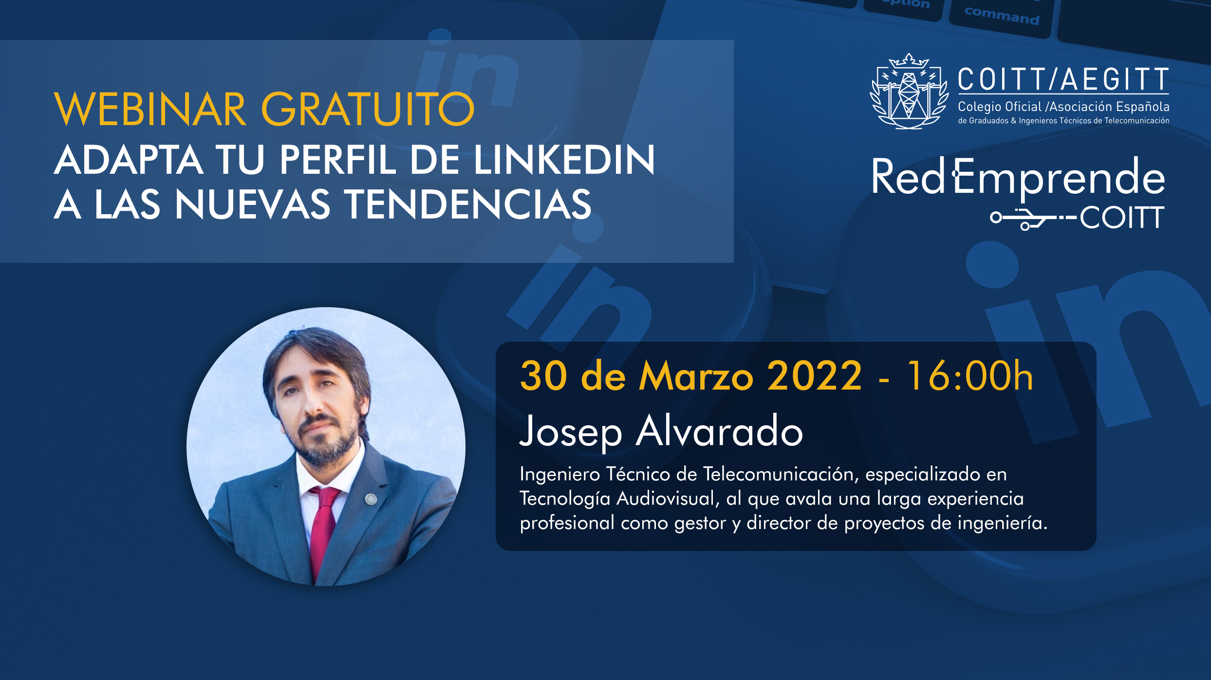 Webinar: Adapta tu perfil de Linkedin a las nuevas tendencias