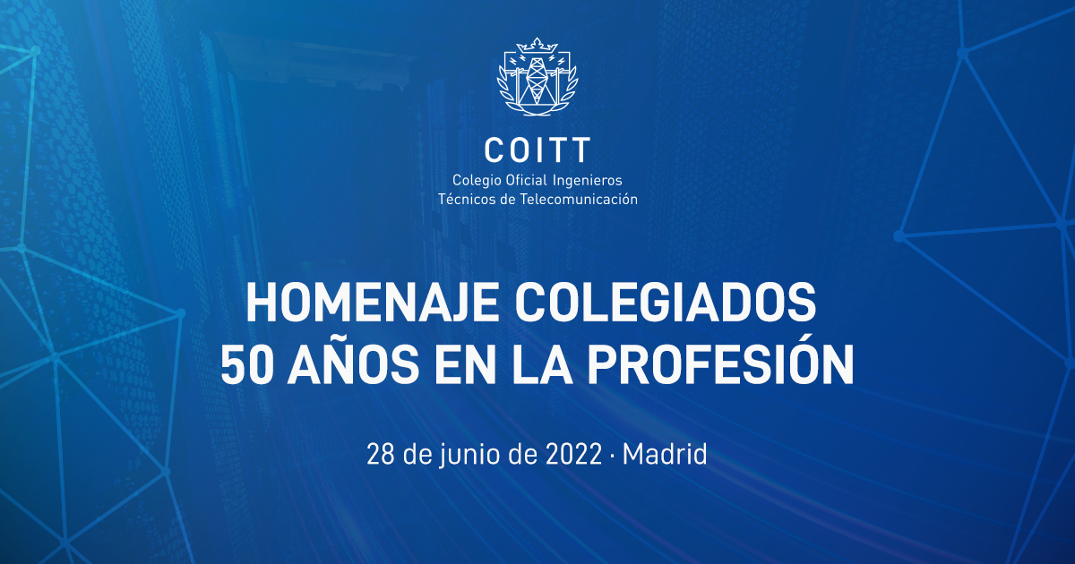 El COITT rinde homenaje a los colegiados por sus 50 años en la profesión