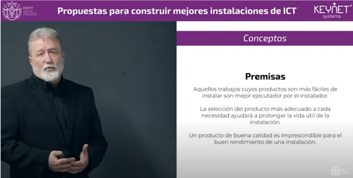 Charla informativa sobre nuevas soluciones para construir mejores instalaciones de ICT