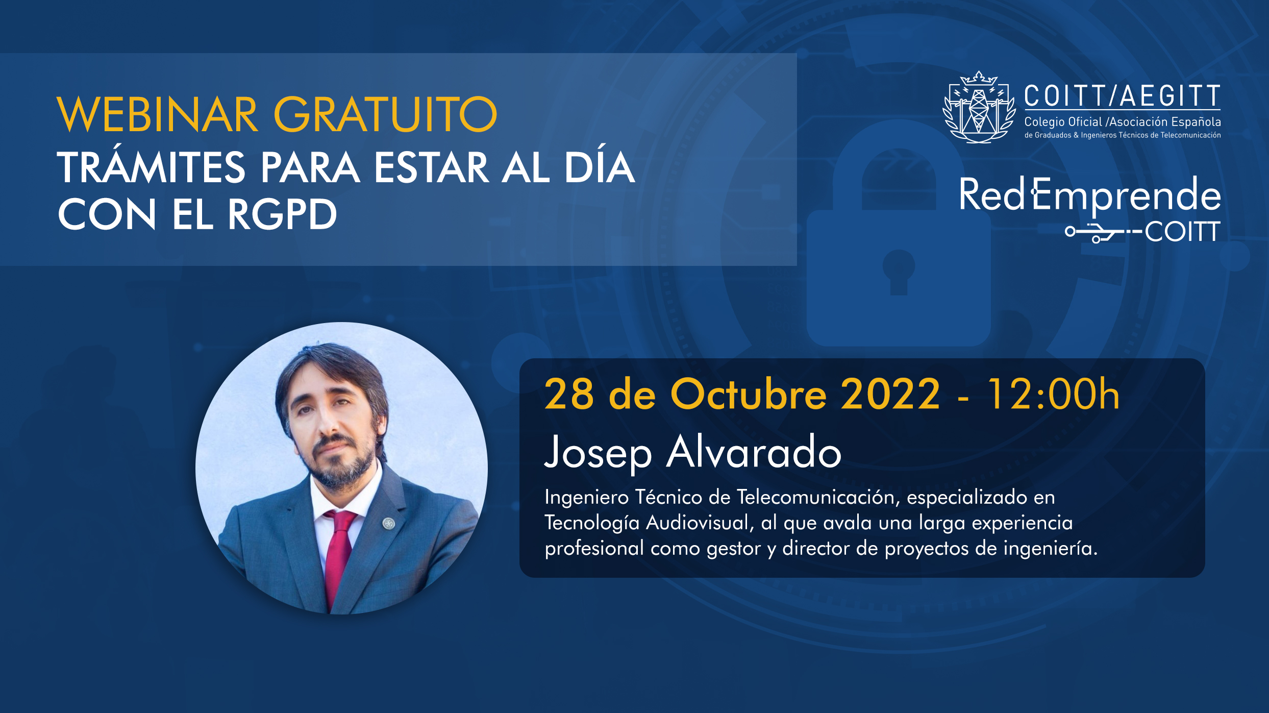 Webinar Red Emprende: Trámites para estar al día con el RGPD
