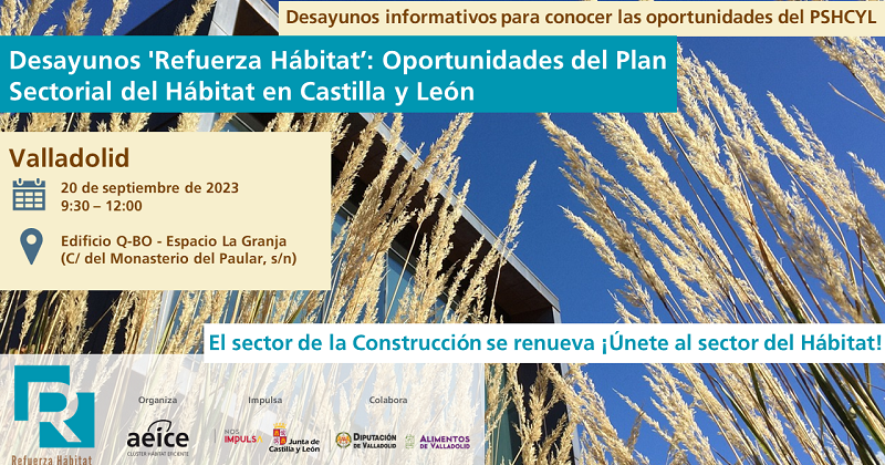 Desayunos “Refuerza Hábitat”: Oportunidades del Plan Sectorial del Hábitat en Castilla y León