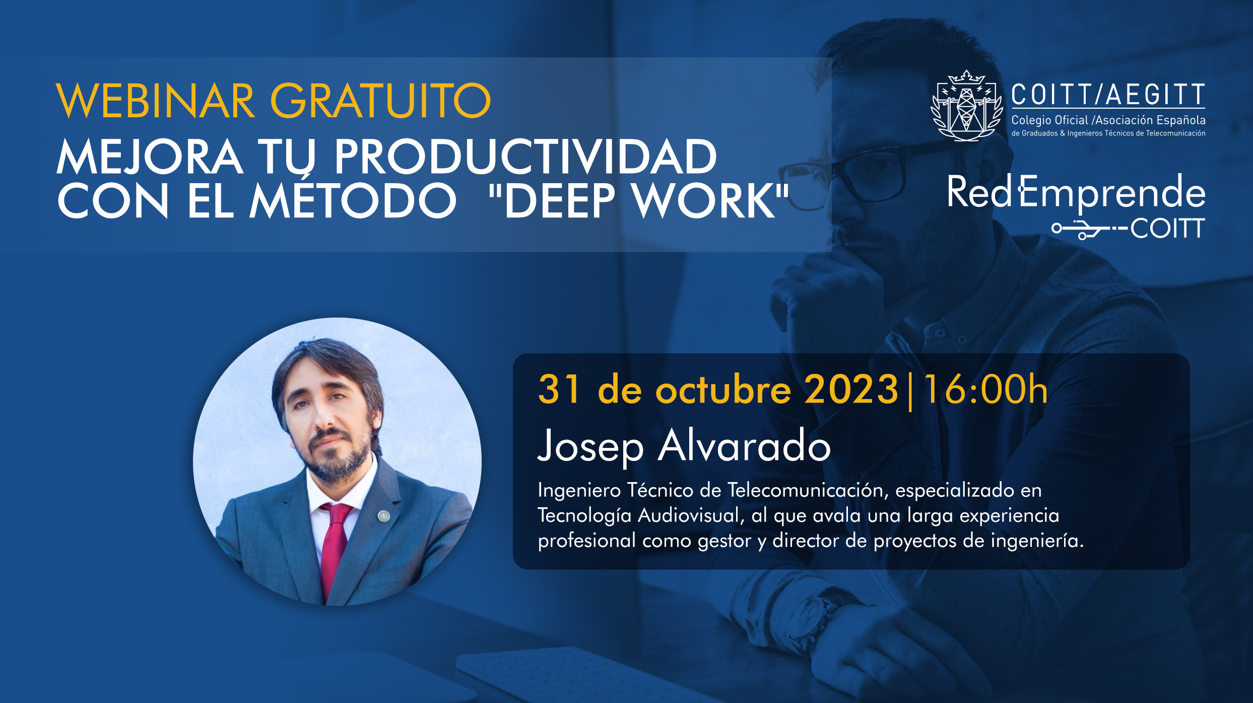 Webinar Red Emprende: Mejora tu productividad con el método «Deep Work».