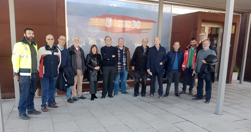 Visita del Club Senior de COITT al Centro de Control de la M-30