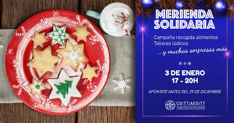 El COITT/AEGITT te invita a disfrutar en familia de una merienda solidaria