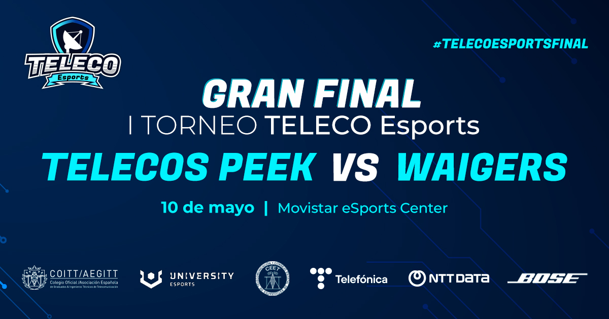 Telecos Peek y Waigers equipos clasificados para la gran final del Torneo Teleco Esports