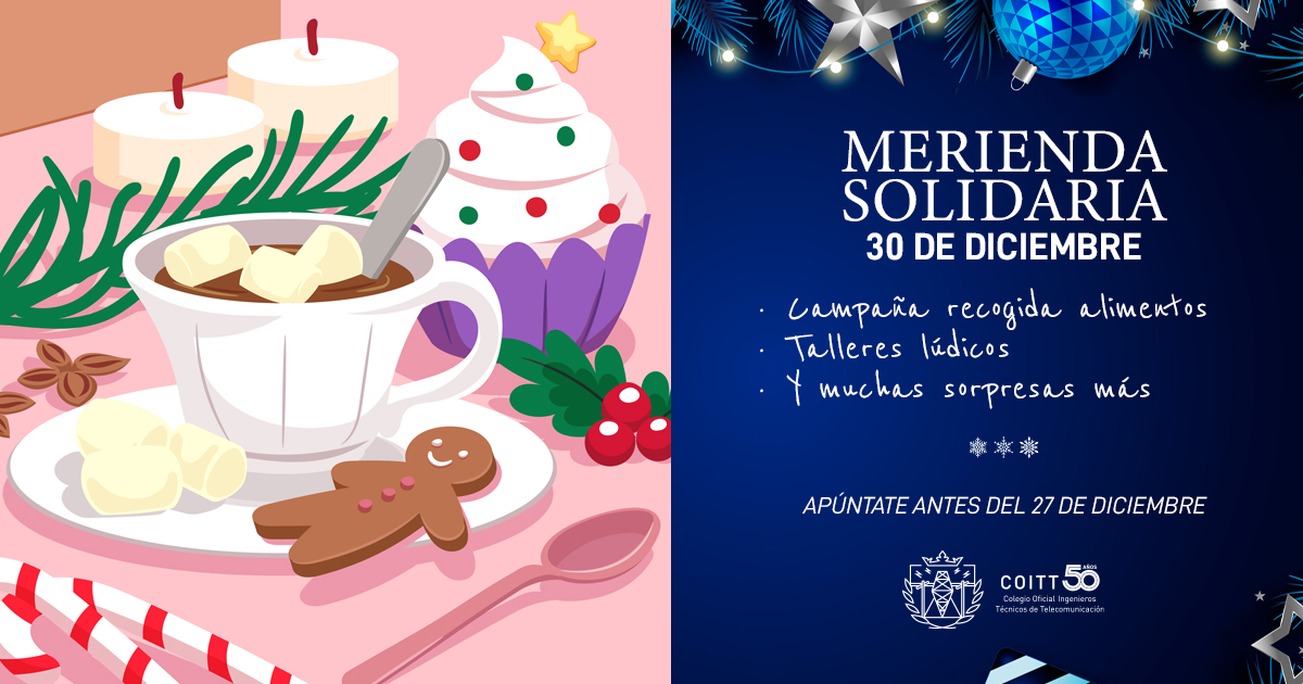 ¡Atención familias! La Merienda Solidaria más divertida del año te espera en COITT/AEGITT