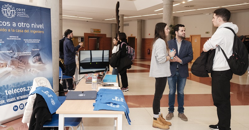 El COITT/AEGITT acerca el futuro profesional a los estudiantes en la VI Feria de Empresas de la EPS UAH