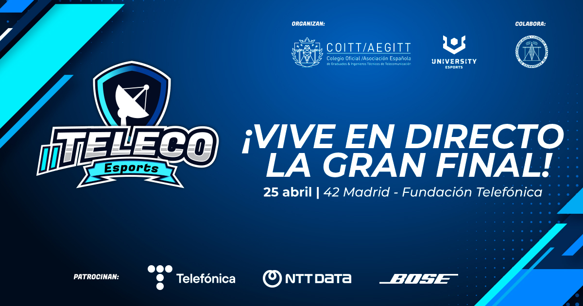 ¡Vive la emoción en directo! Gran Final del II Torneo TELECO Esports en Madrid