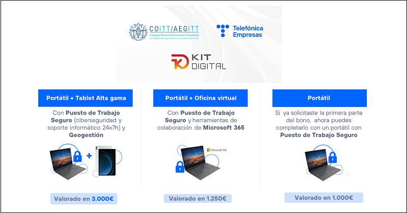 Ampliado el plazo para solicitar el Kit Digital y participar en el sorteo de un Pack Experiencia