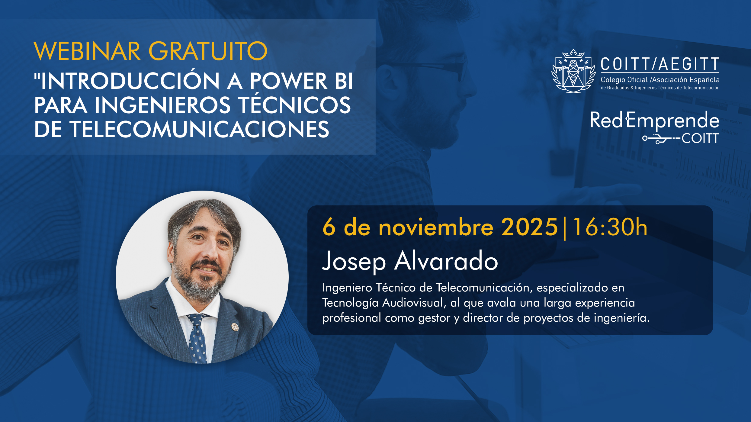 Webinar Red Emprende: “Introducción a Power BI para Ingenieros Técnicos de Telecomunicación”