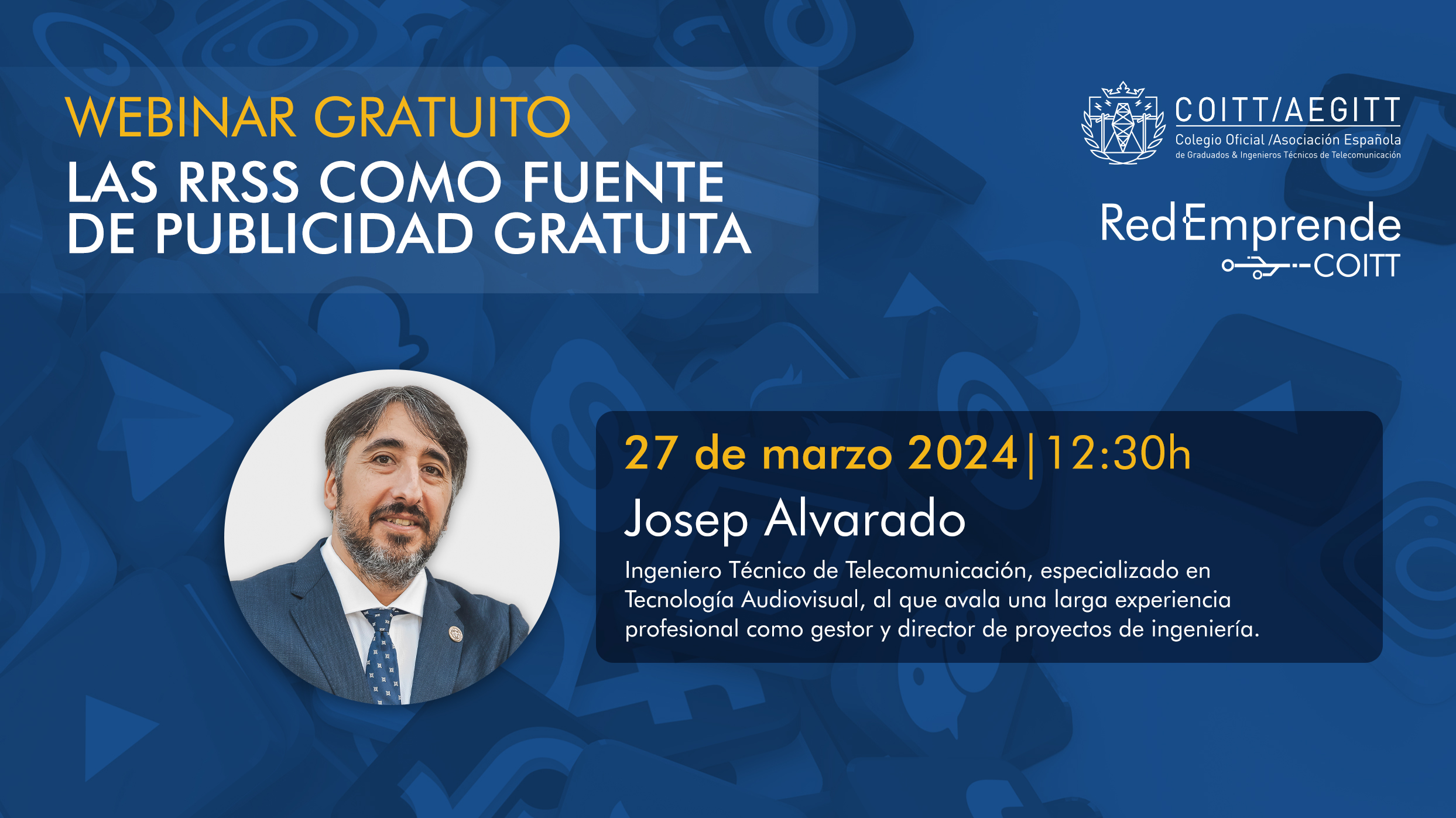 Webinar Red Emprende: Las RRSS como fuente de publicidad gratuita