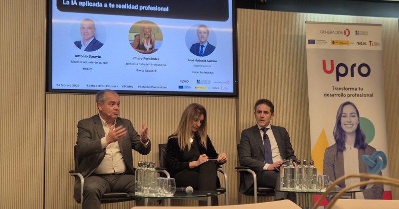 COITT impulsa el programa UPRO en la jornada “La IA aplicada a tu realidad profesional” junto a Unión Profesional y Red.es