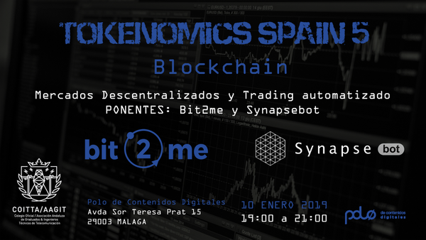 COITTA ORGANIZA UNA NUEVA EDICIÓN DE TOKENOMICS SPAIN